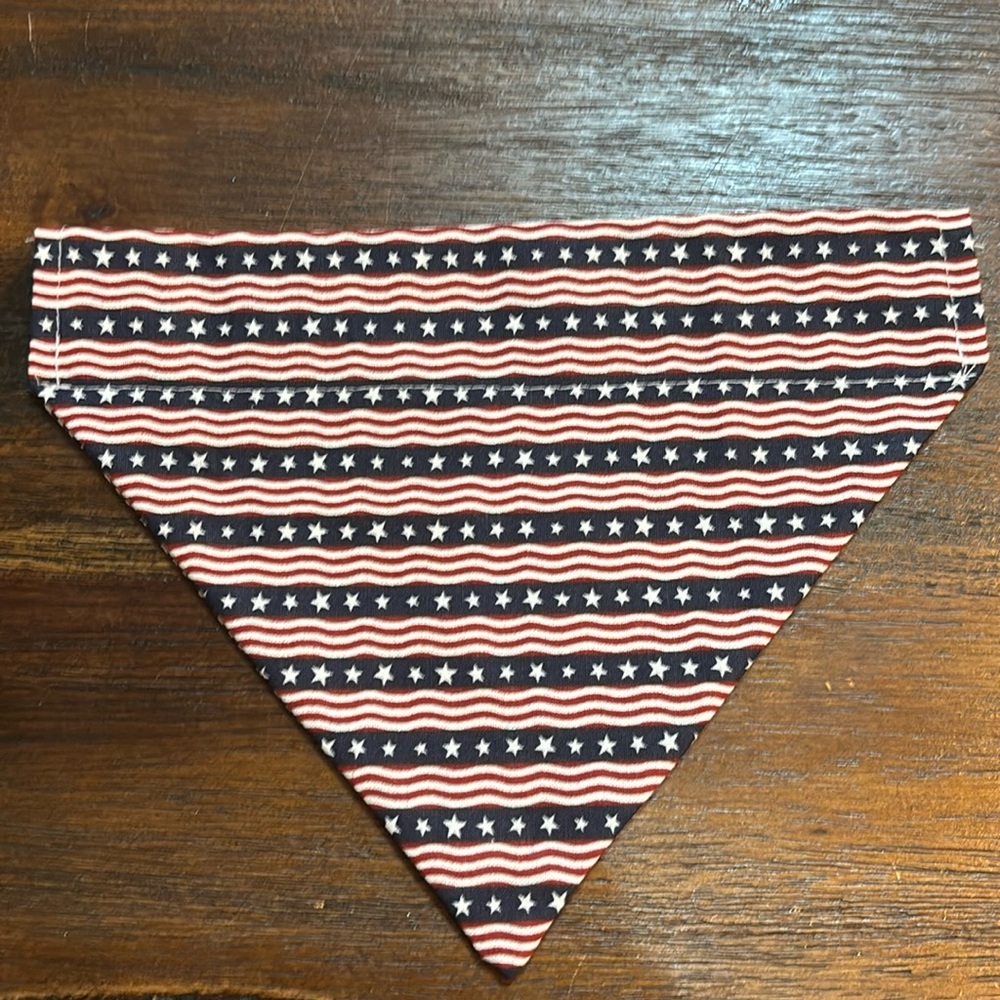American Flag Dog Scarf